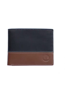 [全新3摺] Timberland Men's Hunter Color-Block Wallet - Black/ Deep Brown